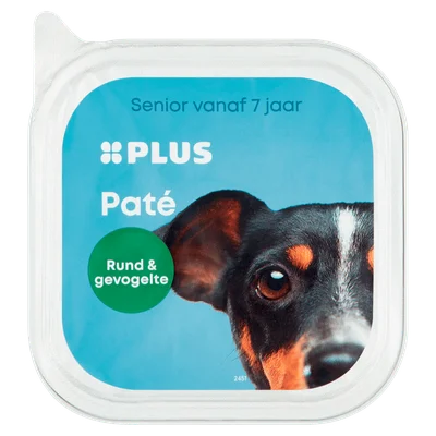 PLUS Honden paté Rund & gevogelte