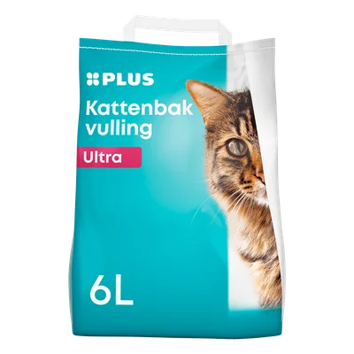 PLUS Kattenbakvulling ultra klontvormend 6l