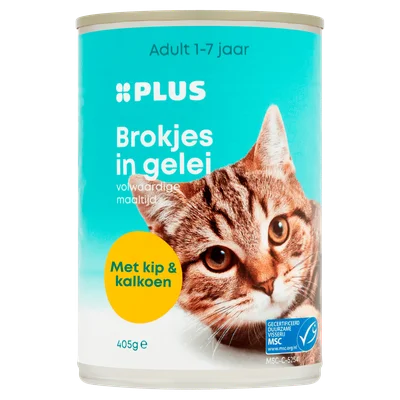 PLUS Brokjes in gelei Kip & kalkoen