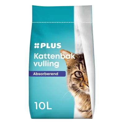 PLUS Kattenbakvulling absorberend 10 liter