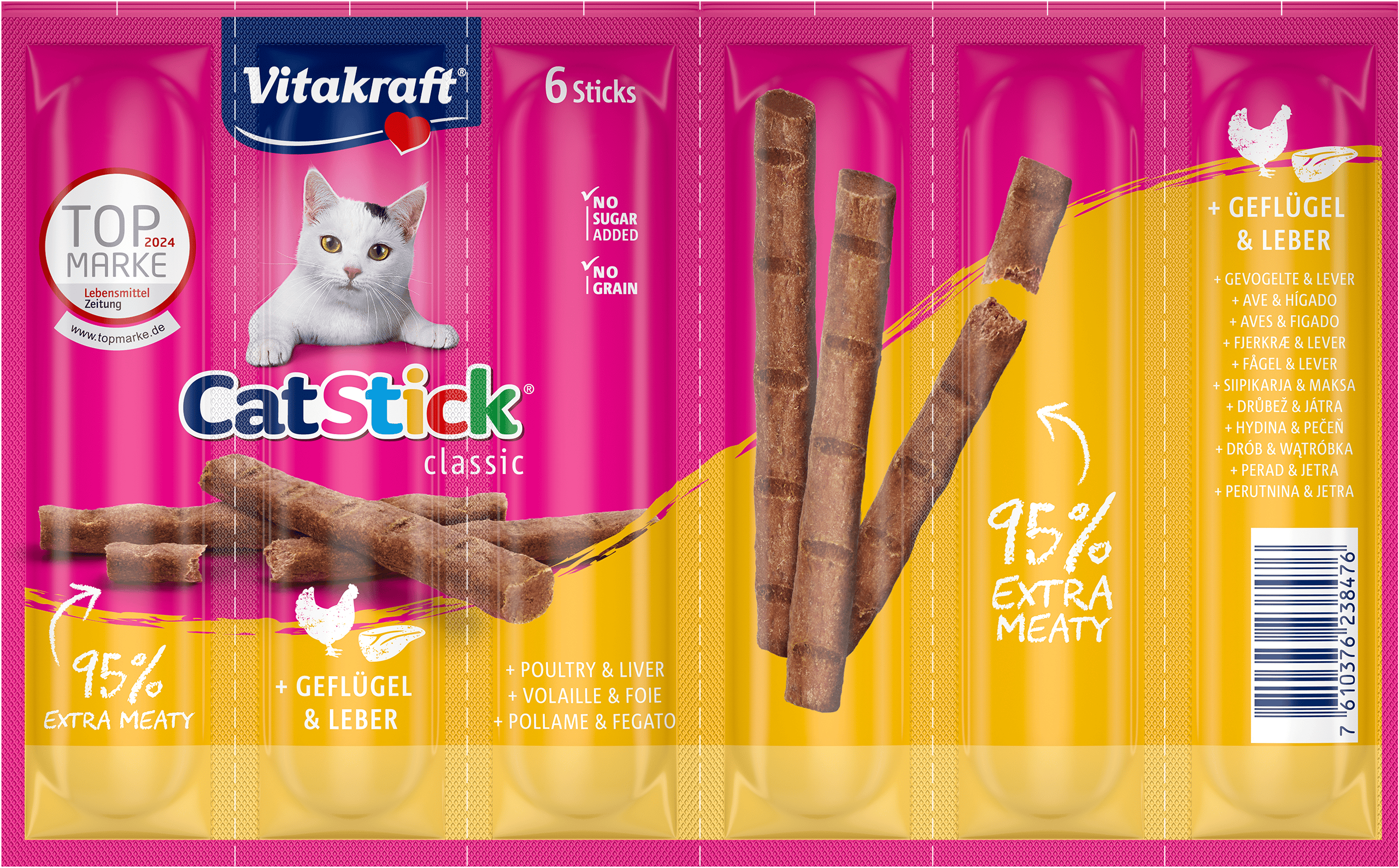 Vitakraft catstick gevogelte en lever