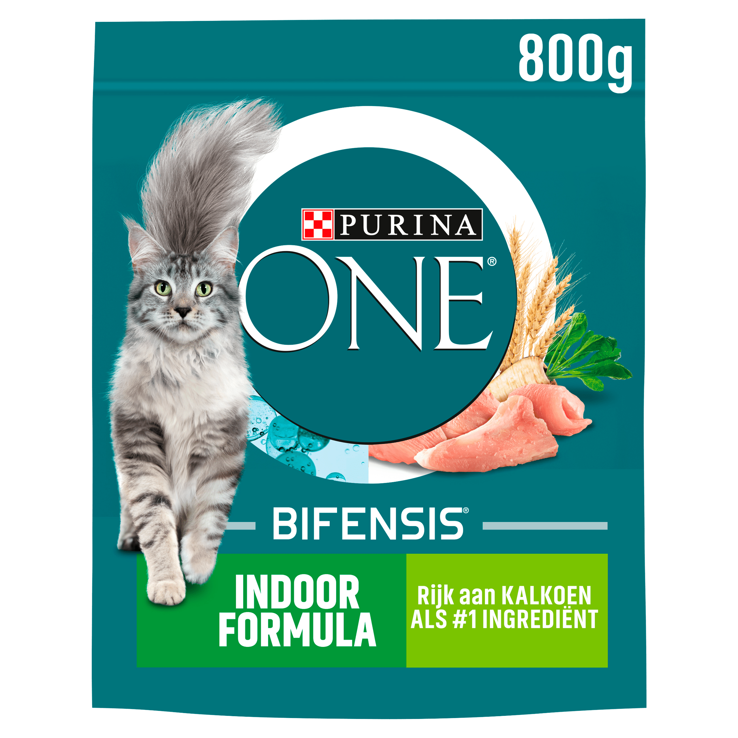 Purina One Indoor kattenvoer rijk aan kalkoen