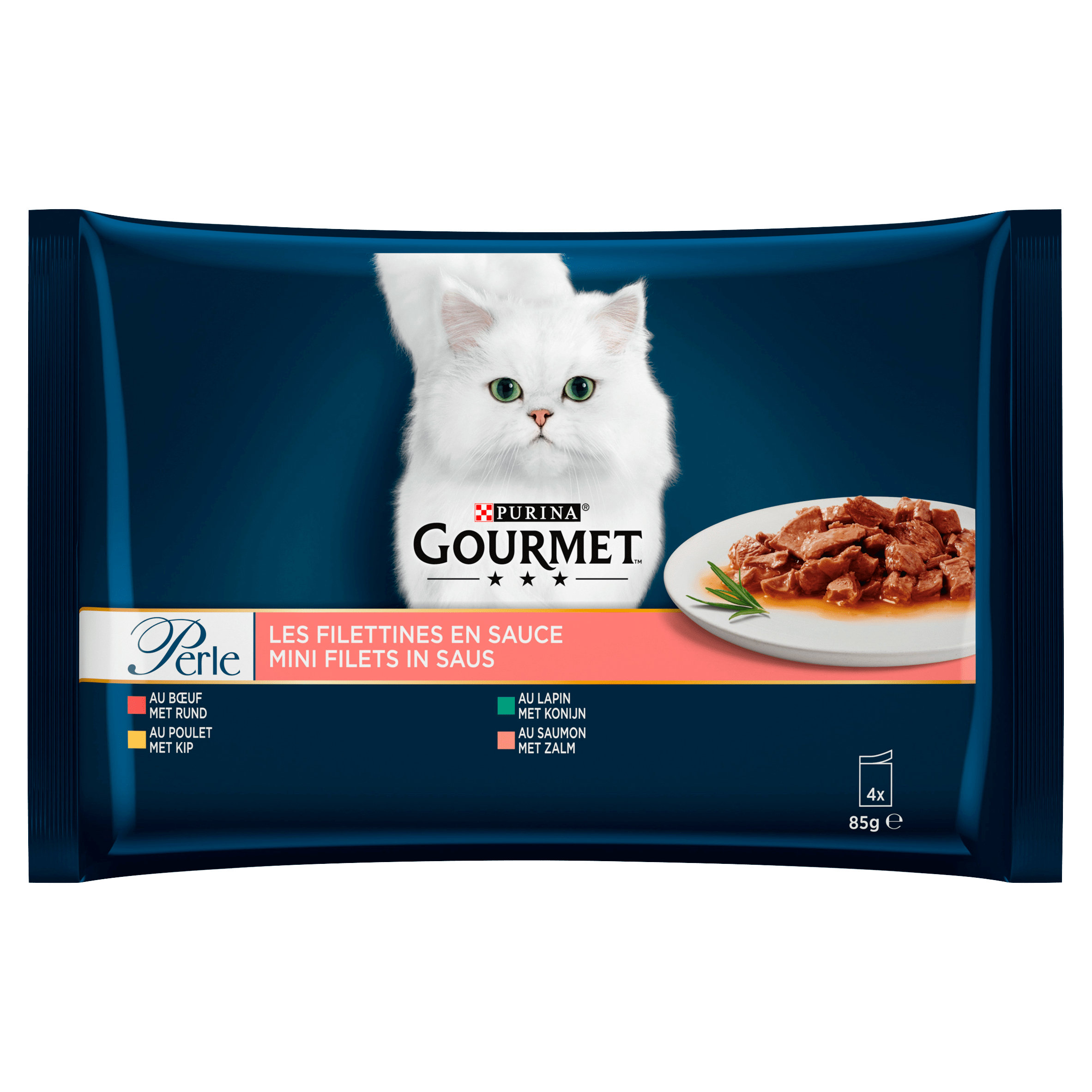 Gourmet Perle mini filet saus kip, konijn rund