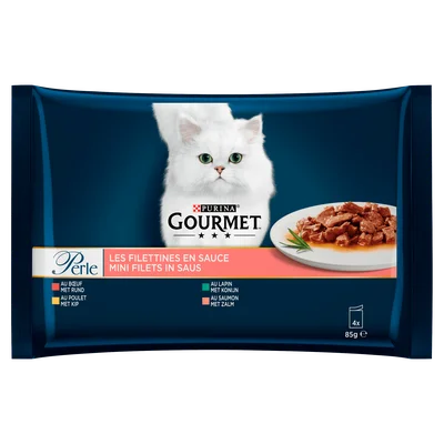 Gourmet Perle mini filet saus kip, konijn rund