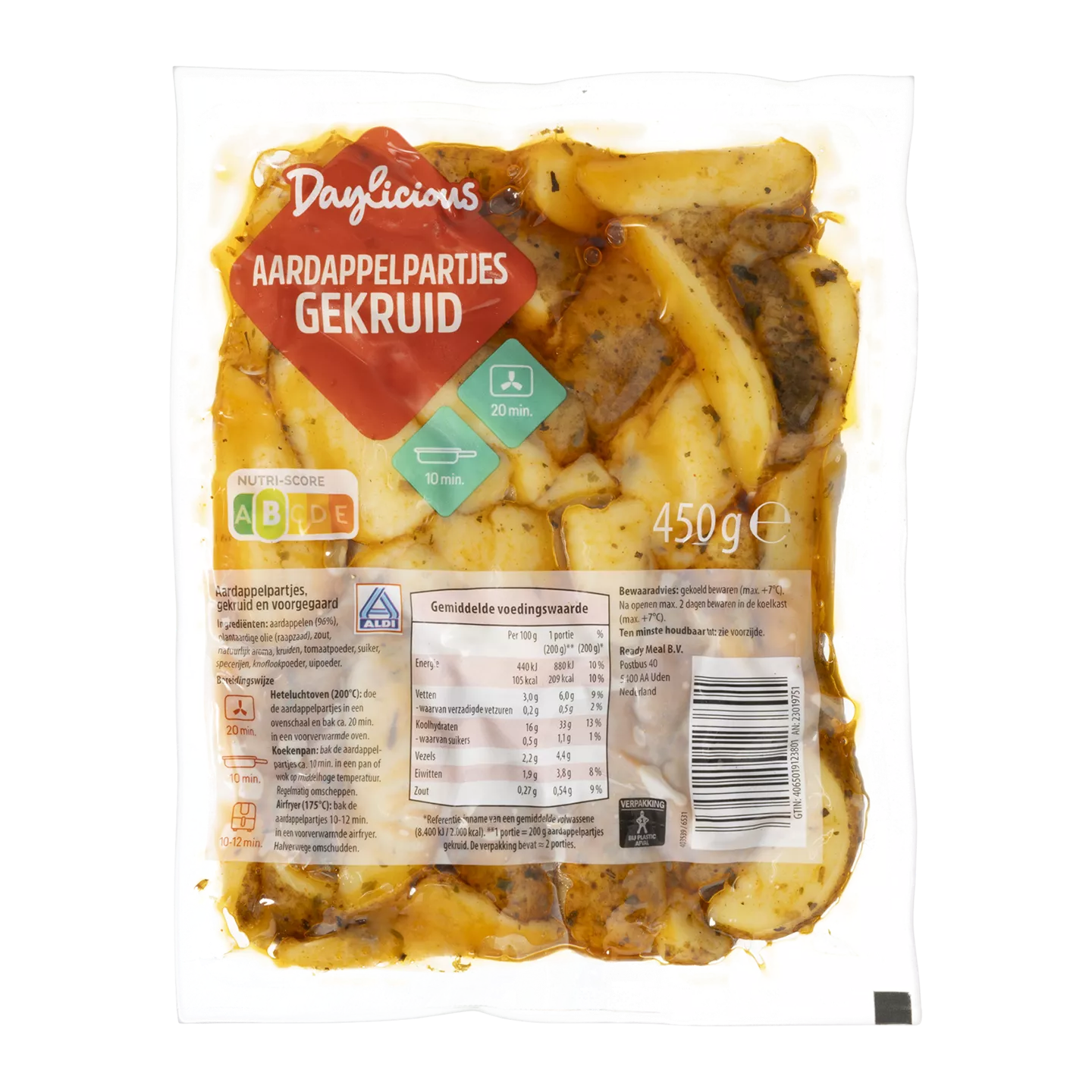 Daylicious Aardappelpartjes gekruid
