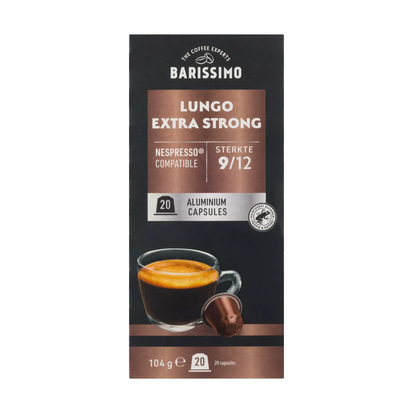 Barissimo Koffiecups lungo extra strong