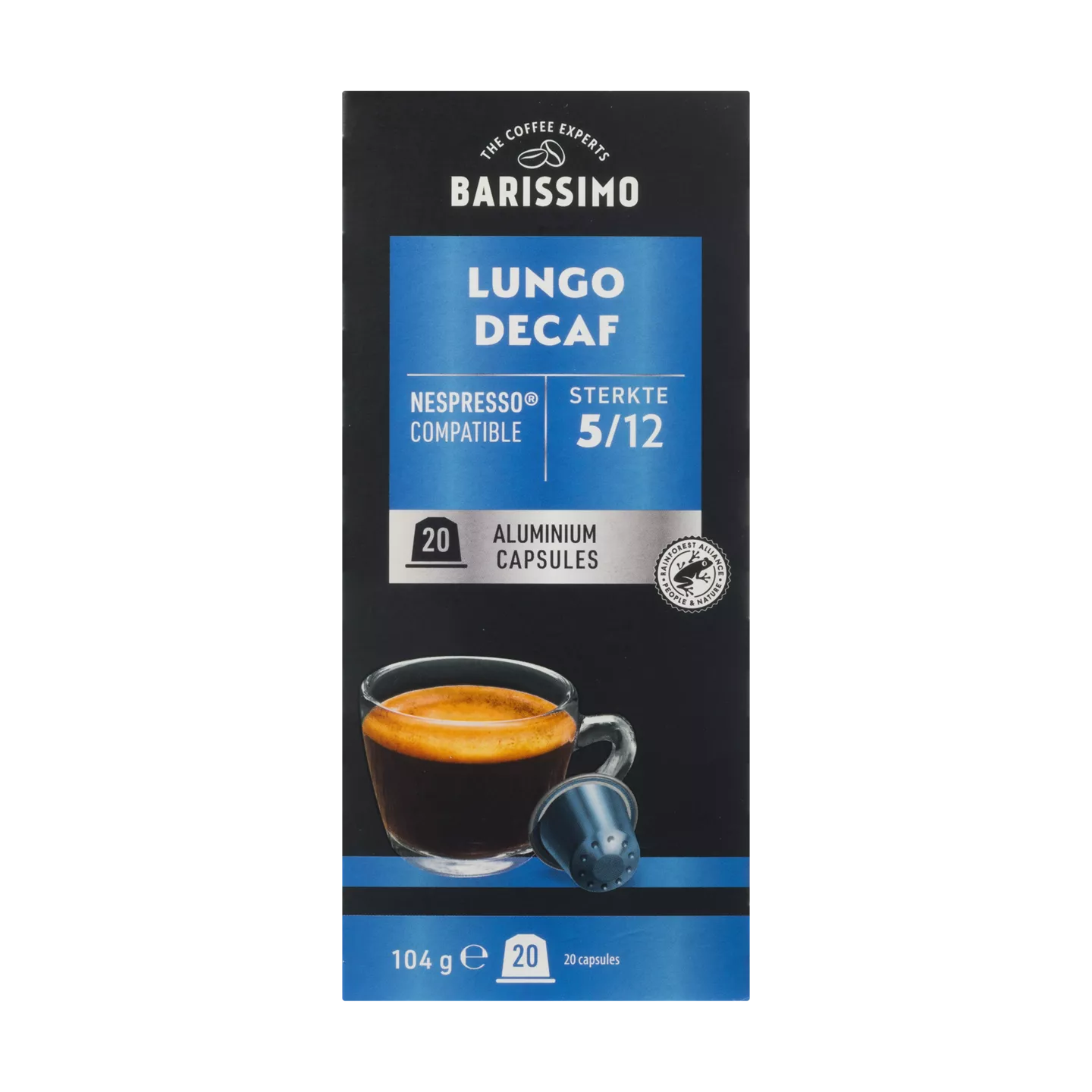 Barissimo Koffiecups lungo decaf