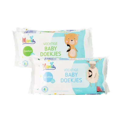 Mamia 2-pack vochtige babydoekjes