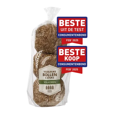 Vezelrijke volkoren bollen