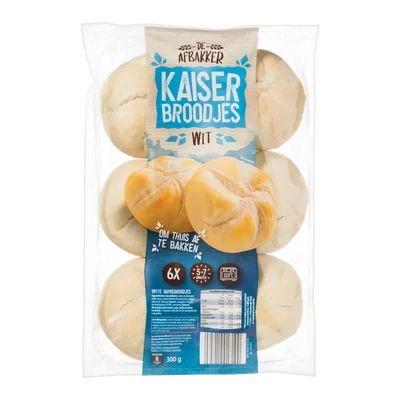 De Afbakker Kaiserbroodjes wit