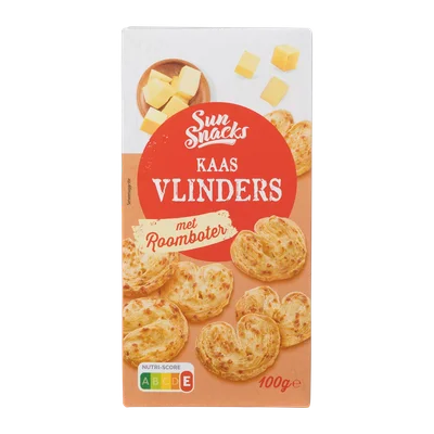 Sun Snacks Roomboter kaasvlinders