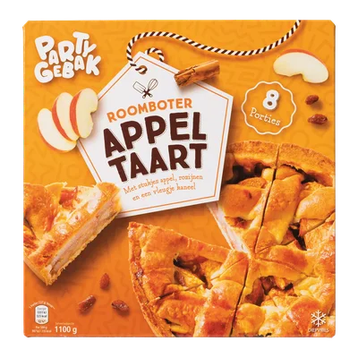 Party Gebak Roomboter appeltaart