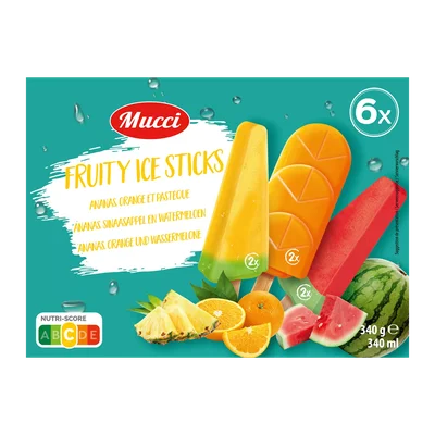 Mucci Fruity ice sticks