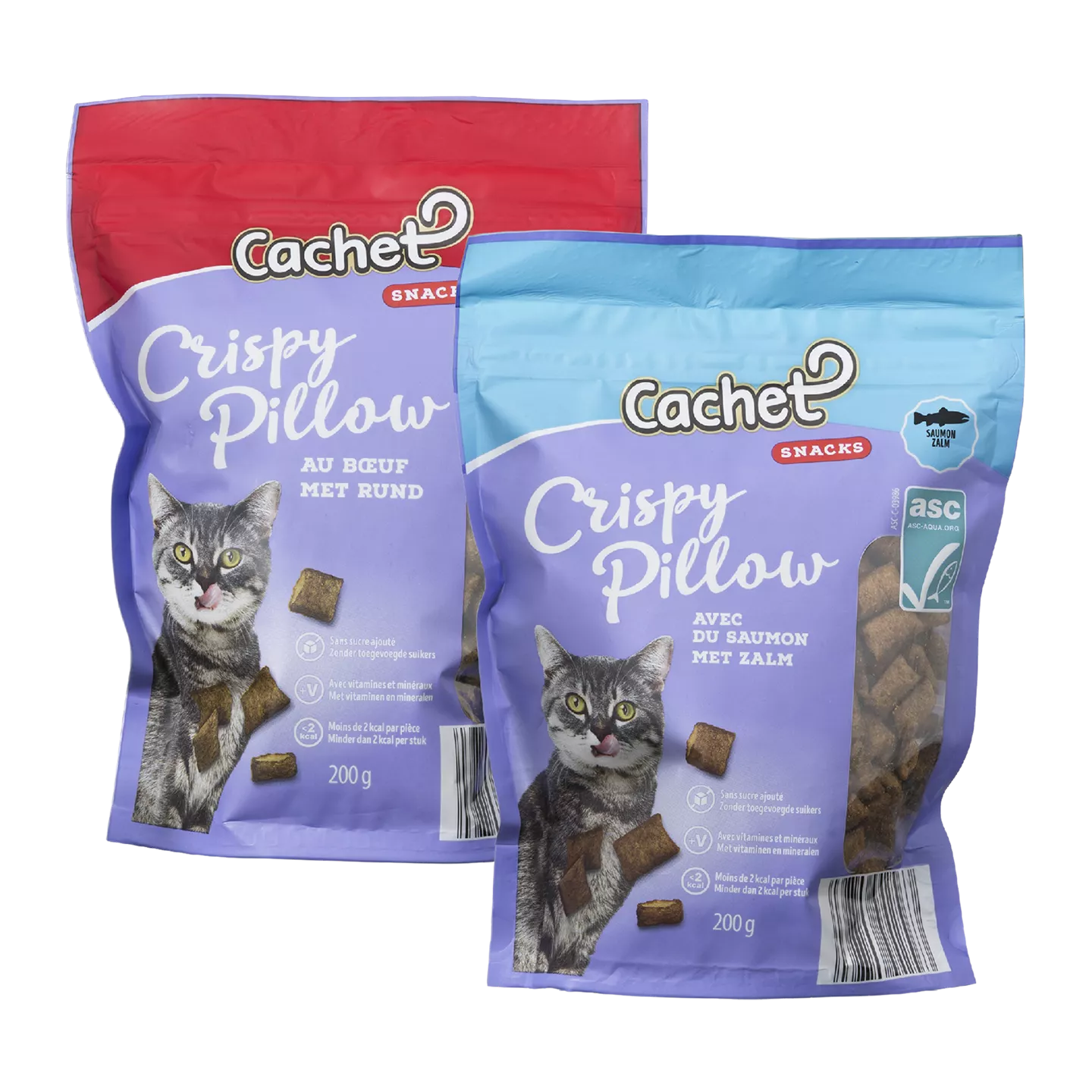 Aanbieding van 27.04 CACHET Crispy pillow snacks