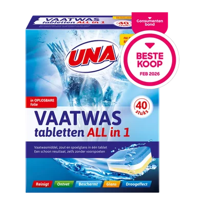 Una Vaatwastabletten all-in-1 PROBEER NU