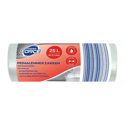 Power Force Pedaalemmer zakken 25 l