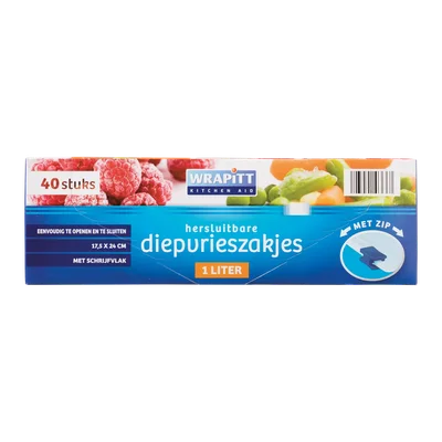 Wrapitt Hersluitbare diepvrieszakjes