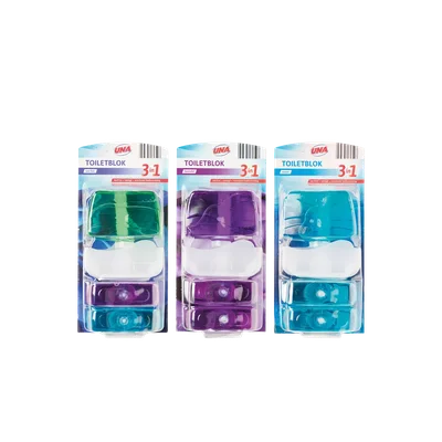 Una 3-pack toiletblok 3-in-1