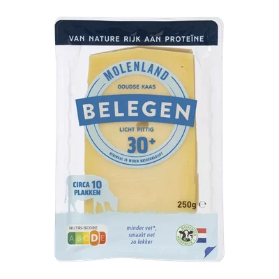 Molenland Goudse belegen kaas licht pittig 30+