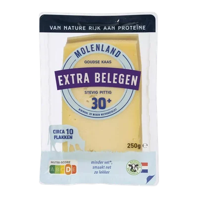 Molenland Goudse extra belegen 30+ licht stevige kaas