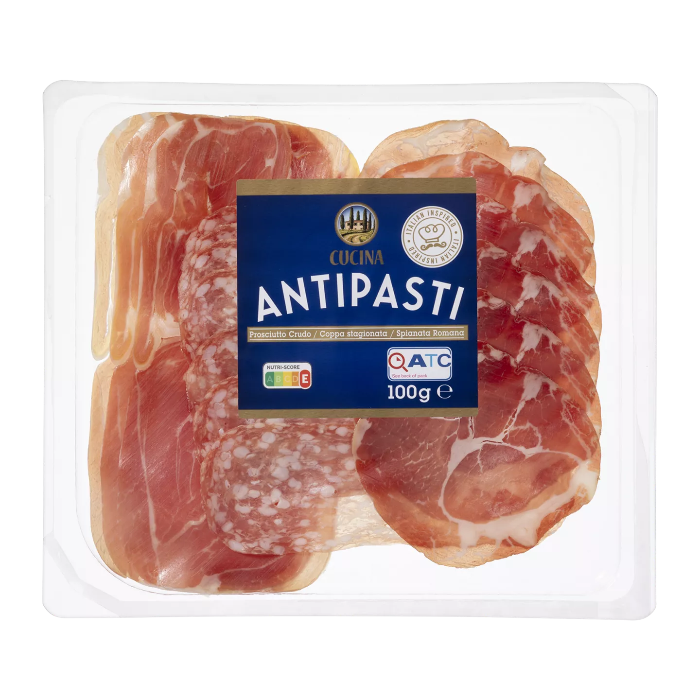 Cucina Italiaanse antipasti-schotel