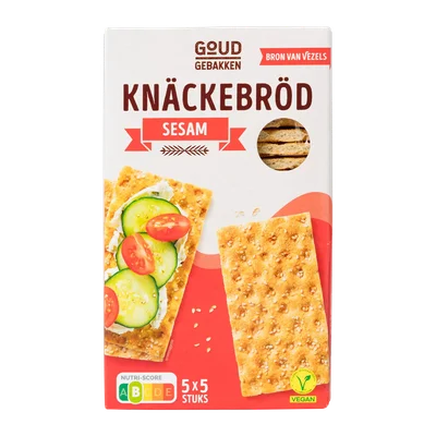 Goud Gebakken Knäckebröd sesam