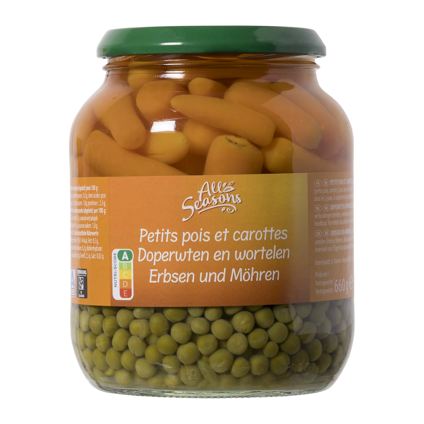 All Seasons Doperwten en wortelen