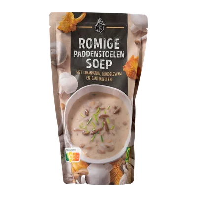 De Hete Ketel Romige bospaddenstoelensoep