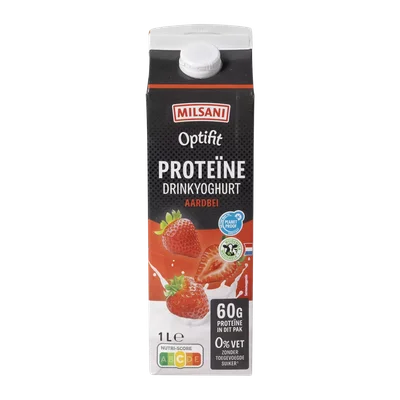 Milsani High protein drinkyoghurt aardbei