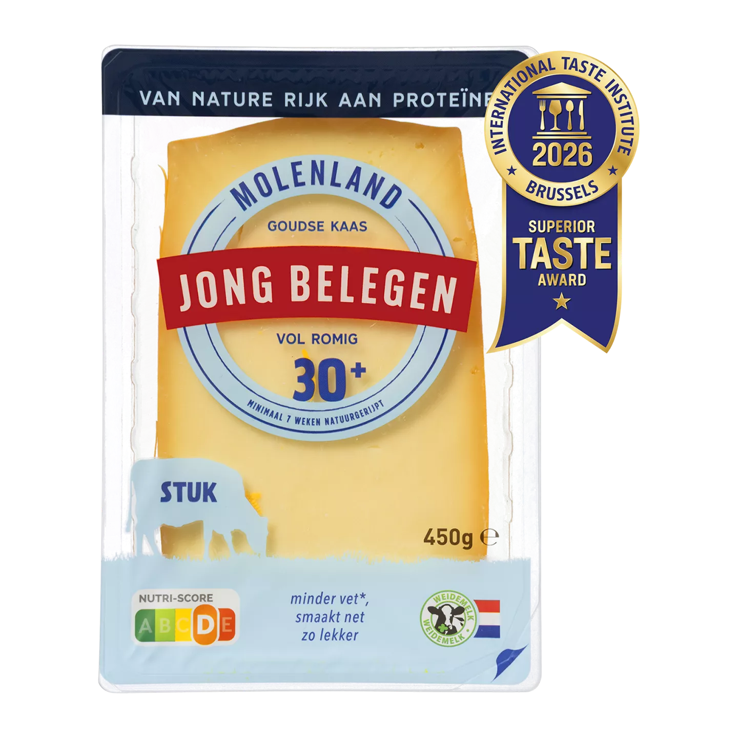 Aanbieding van 27.04 MOLENLAND Goudse kaas 30+ jong belegen