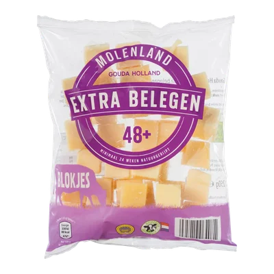 Molenland Goudse kaasblokjes 48+ extra belegen