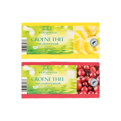 Westminster Groene thee citroen of cranberry