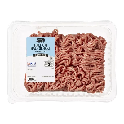 Half om half gehakt ongekruid