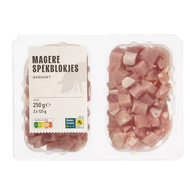 Magere spekblokjes gerookt
