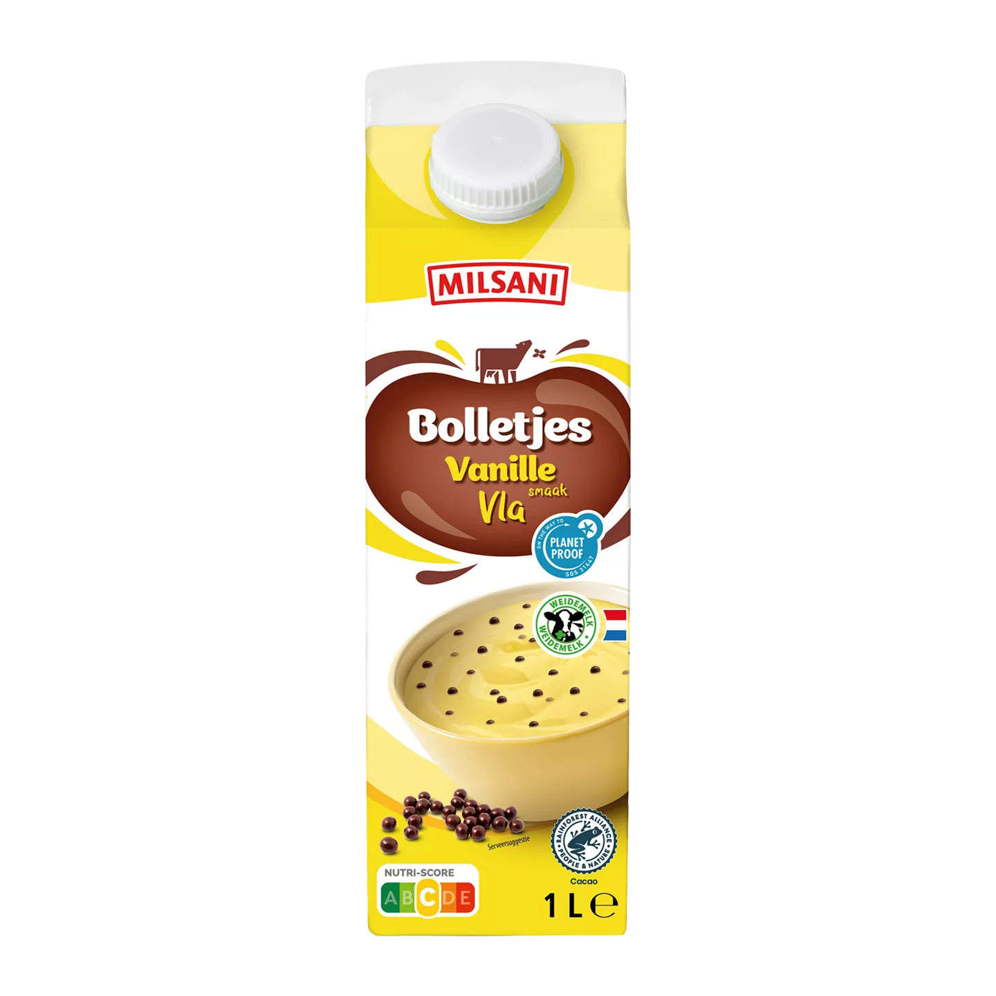 Aanbieding van 27.04 MILSANI Bolletjesvla