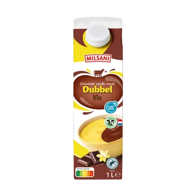 Milsani Dubbelvla chocolade-vanille