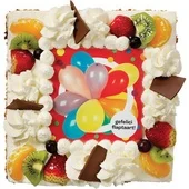 Lokaal Lokaal slagroomtaart vierkant