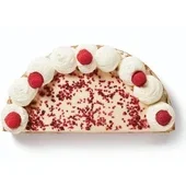 Bakkershart BakkersHart witte chocolade frambozen vlaai half