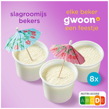 G'Woon g'woon slagroomijs beker