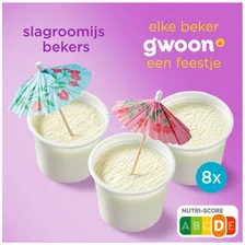 G'Woon g'woon slagroomijs beker