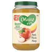 Olvarit Olvarit baby/peuter fruithapje appel, perzik en mango