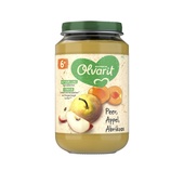 Olvarit Olvarit baby/peuter fruithapje peer, appel en abrikoos