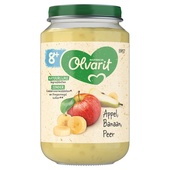 Olvarit Olvarit baby/peuter fruithapje appel, banaan en peer