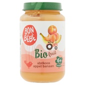 Bonbébé Bonbébé Biologisch fruithapje abrikoos appel banaan