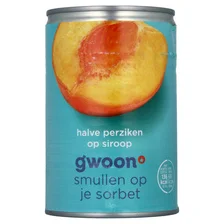 G'Woon g'woon halve abrikozen siroop