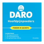 Daro Daro pijnstiller hoofdpijn poeders