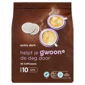 G'Woon koffiepads extra dark