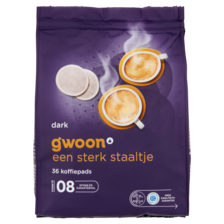 G'Woon g'woon koffiepads dark roast
