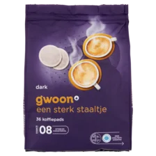 G'Woon g'woon koffiepads dark roast