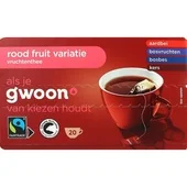 G'Woon thee vruchtenthee mix rood 4 smaken